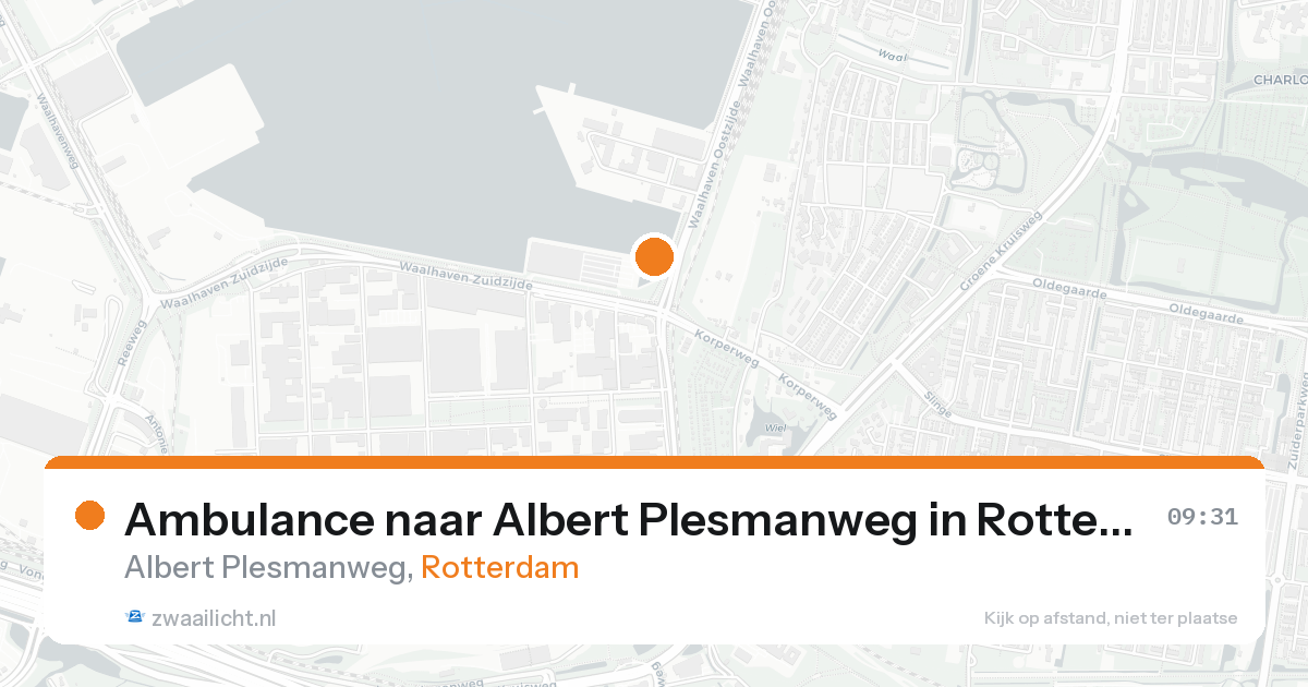 Ambulance naar Albert Plesmanweg in Rotterdam — 10 jul 2026