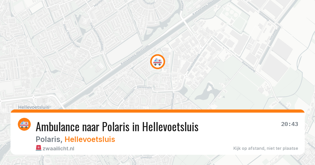 Ambulance naar Polaris in Hellevoetsluis — 4 apr 2026