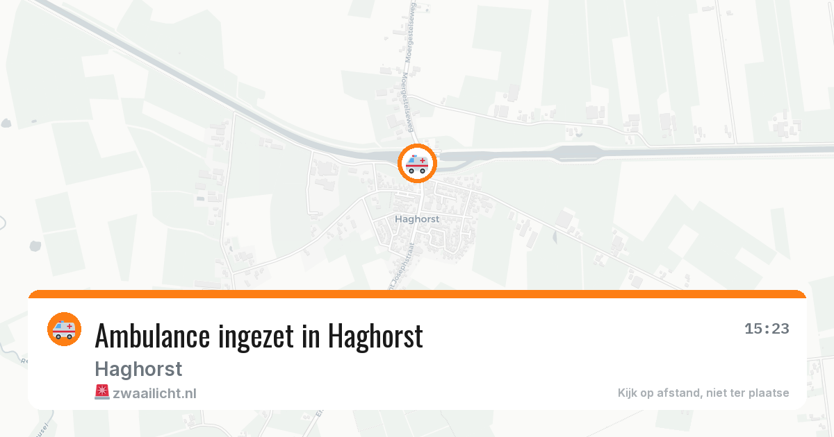 Ambulance ingezet in Haghorst — 14 jun 2026