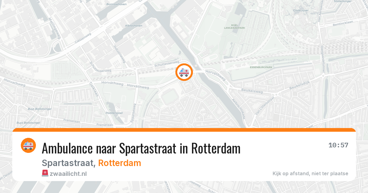 Ambulance naar Spartastraat in Rotterdam — 28 jul 2026