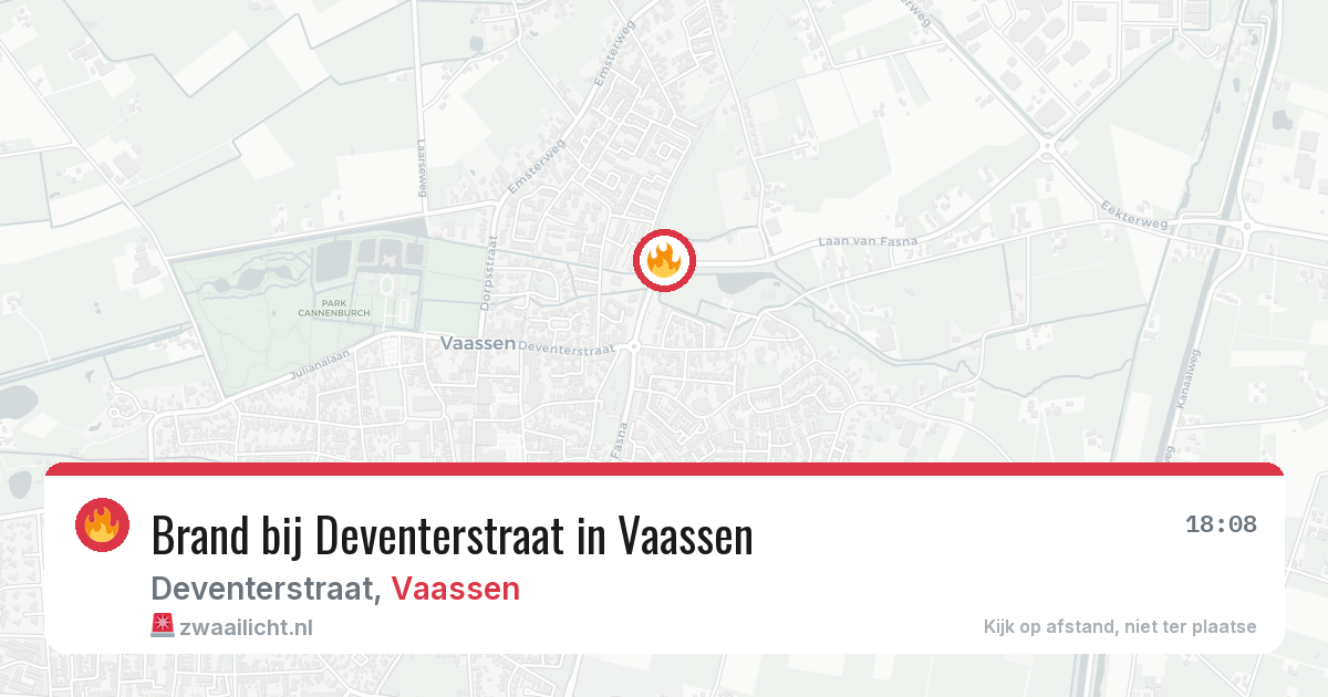 Brand bij Deventerstraat in Vaassen — 28 jun 2026
