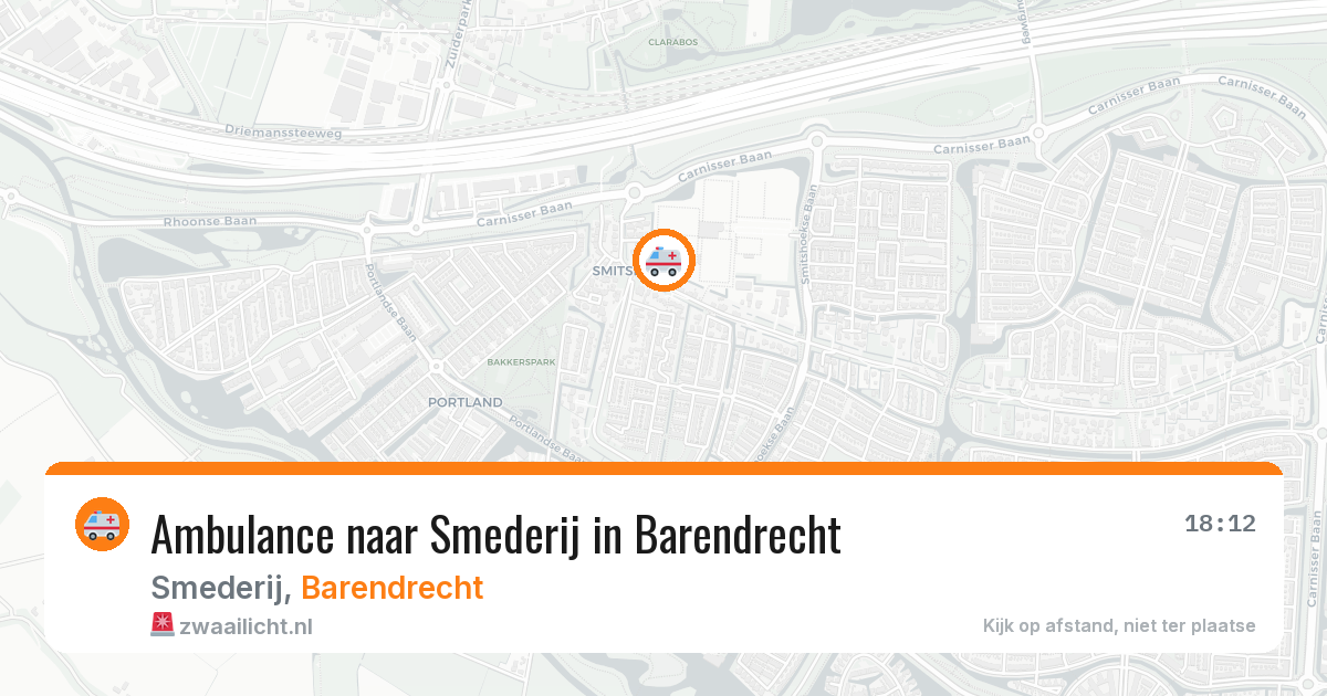 Ambulance naar Smederij in Barendrecht — 4 mei 2026