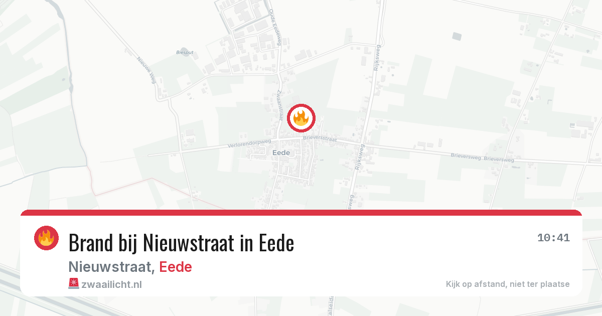 Brand bij Nieuwstraat in Eede — 28 jun 2026