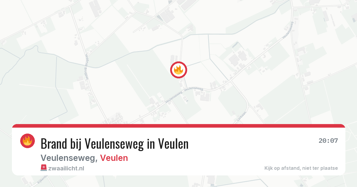 Brand bij Veulenseweg in Veulen — 28 mei 2026
