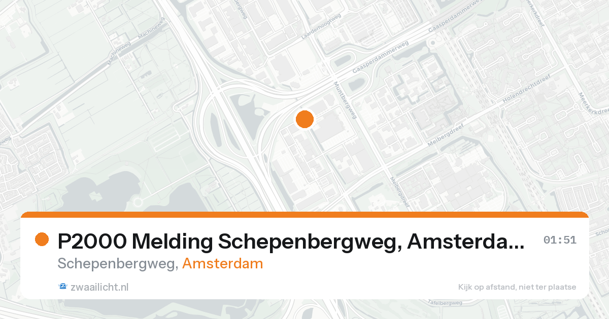 P2000 Melding Schepenbergweg, Amsterdam — 4 jun 2026