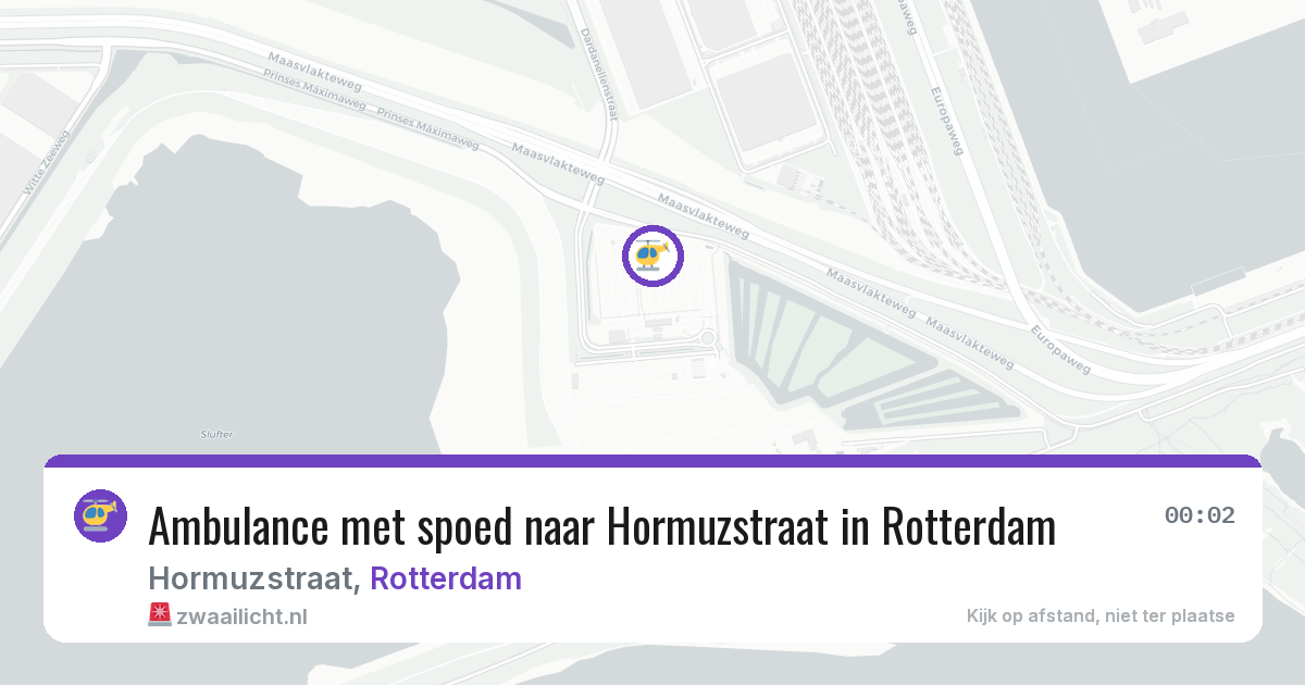 Ambulance met spoed naar Hormuzstraat in Rotterdam — 4 jul 2026