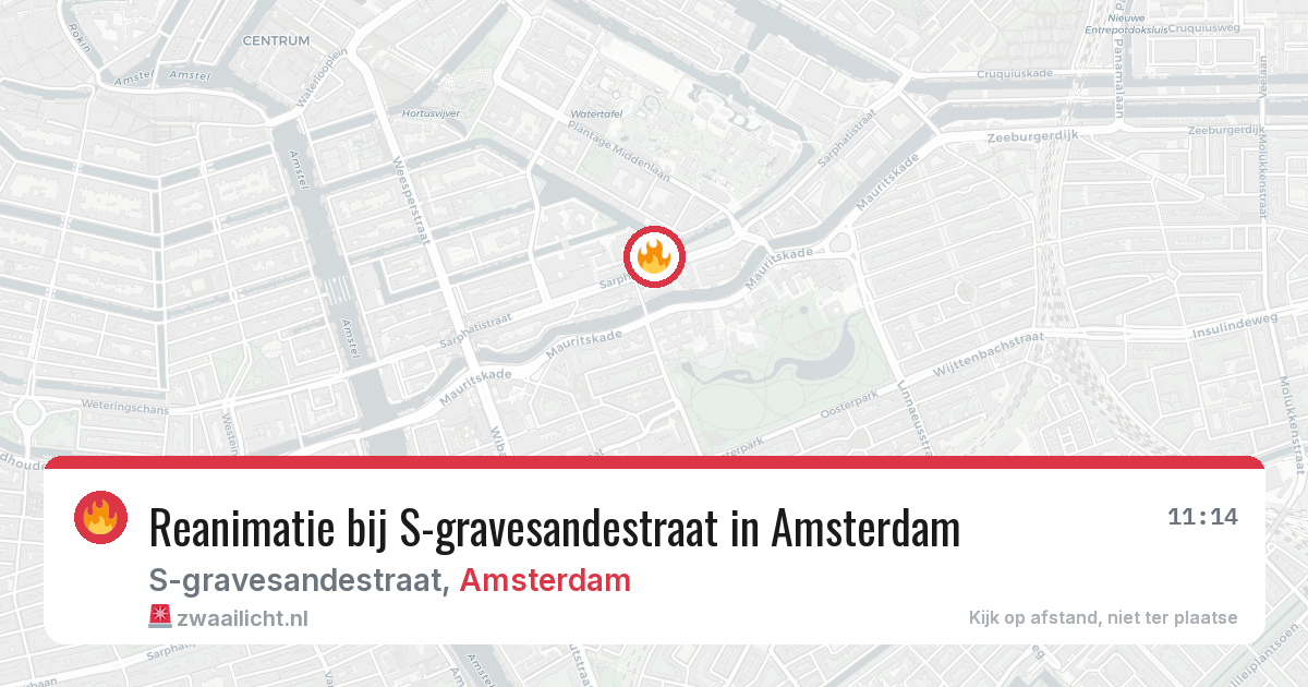 Reanimatie bij S-gravesandestraat in Amsterdam — 30 jun 2026