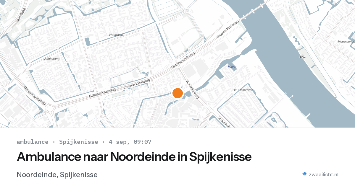Ambulance naar Noordeinde in Spijkenisse — 4 sep 2026
