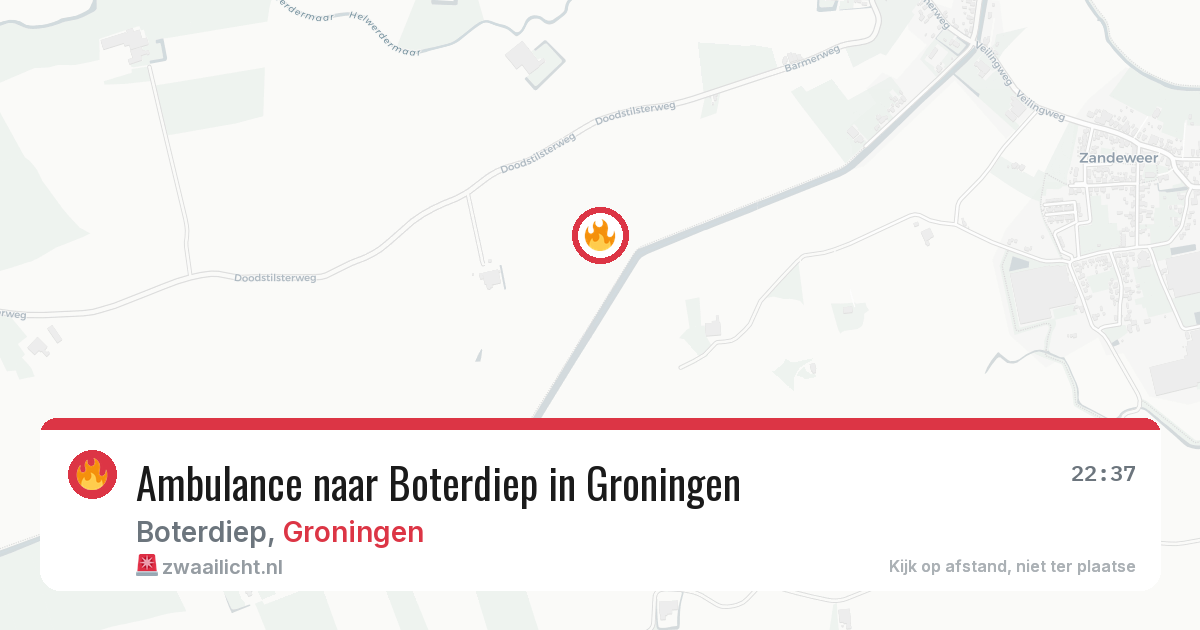 Ambulance naar Boterdiep in Groningen — 20 apr 2026