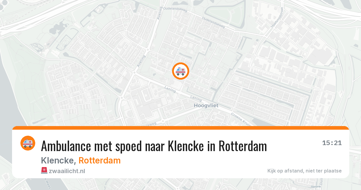 Ambulance met spoed naar Klencke in Rotterdam — 9 jun 2026
