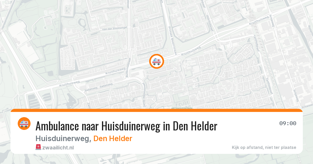 Ambulance naar Huisduinerweg in Den Helder — 29 jan 2026