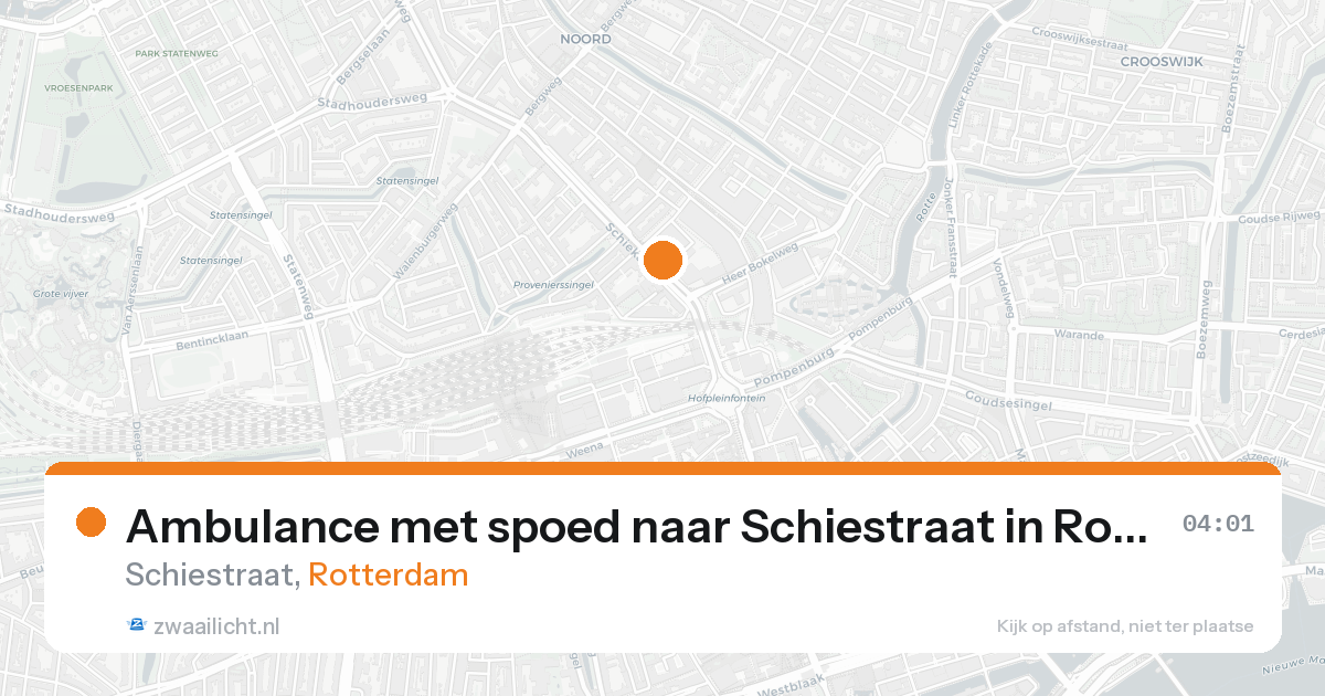 Ambulance met spoed naar Schiestraat in Rotterdam — 8 feb 2026
