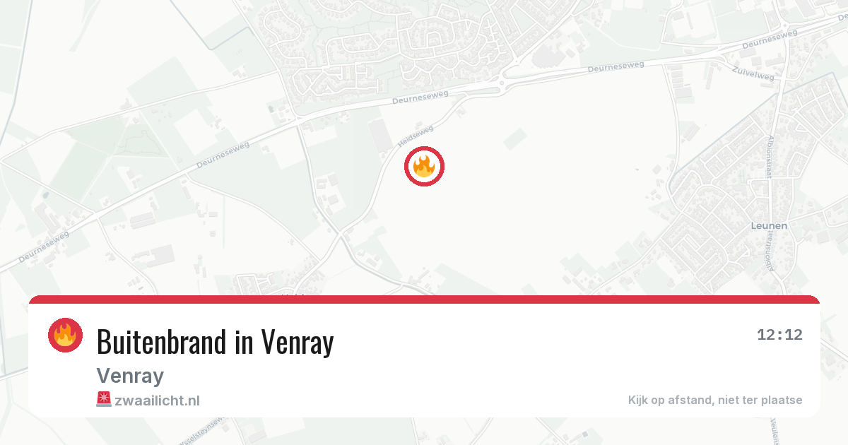 Buitenbrand in Venray — 6 aug 2026