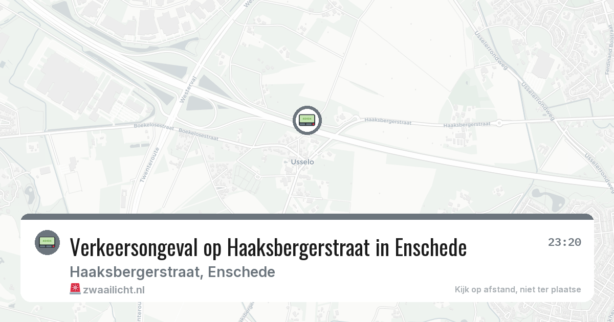 Verkeersongeval op Haaksbergerstraat in Enschede — 5 jul 2026