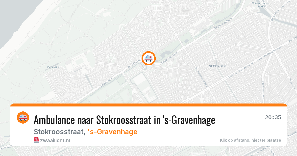 Ambulance naar Stokroosstraat in 's-Gravenhage — 22 jun 2026