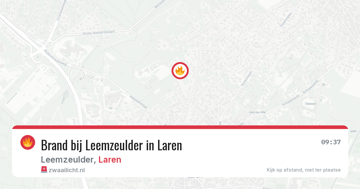 Brand bij Leemzeulder in Laren — 20 jun 2026