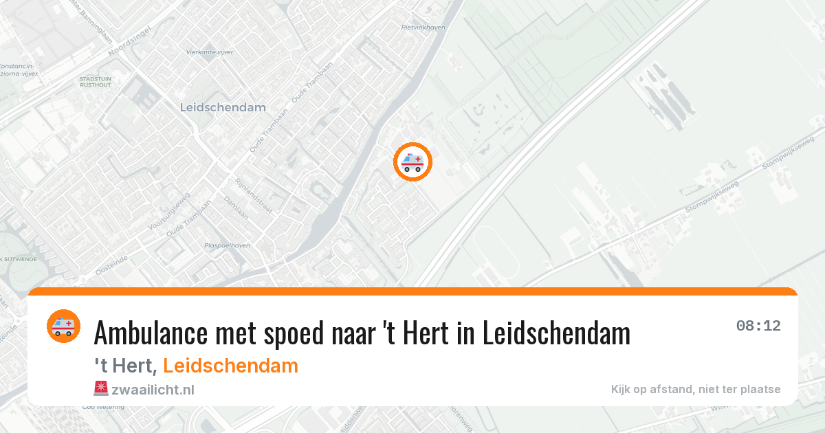 Ambulance met spoed naar 't Hert in Leidschendam — 28 jan 2026