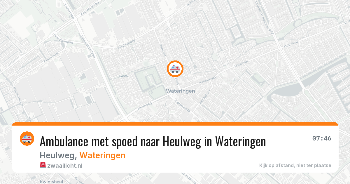 Ambulance met spoed naar Heulweg in Wateringen — 4 mei 2026
