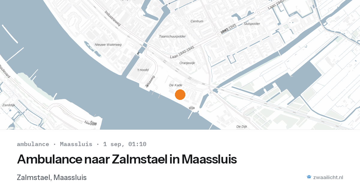 Ambulance naar Zalmstael in Maassluis — 31 aug 2026