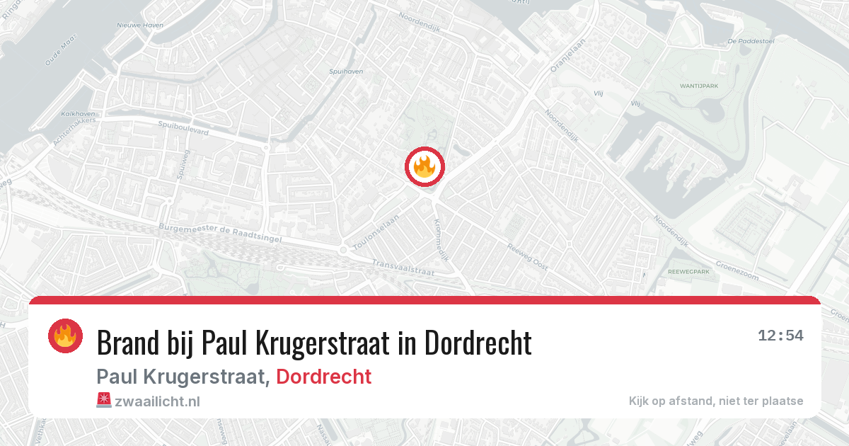 Brand bij Paul Krugerstraat in Dordrecht — 8 jun 2026