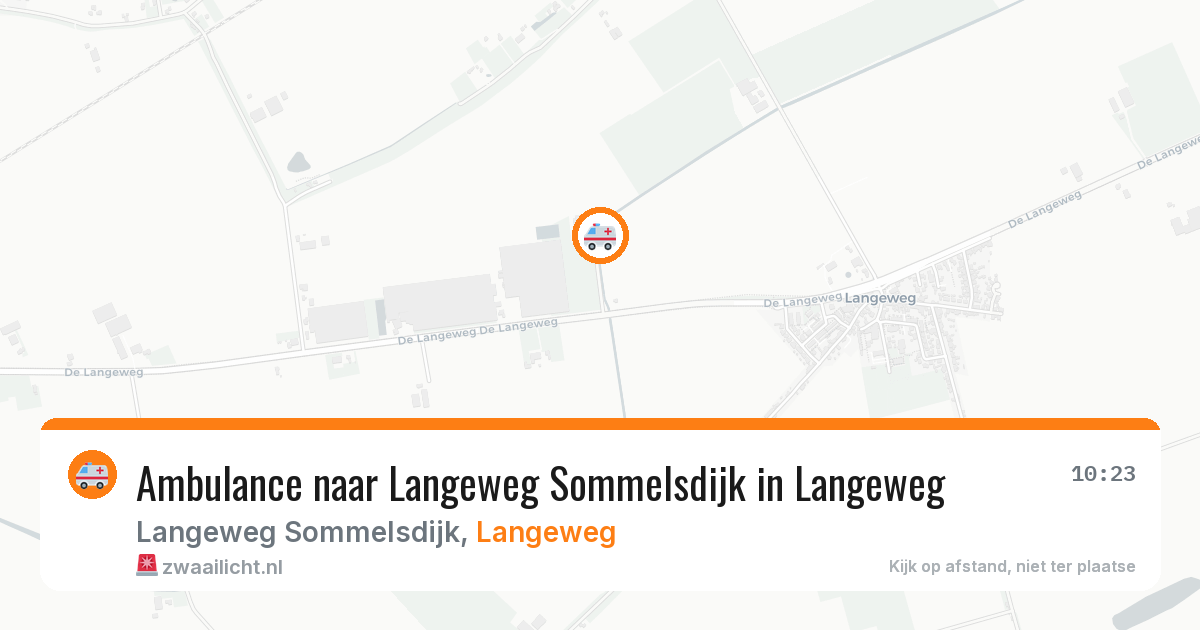 Ambulance naar Langeweg Sommelsdijk in Langeweg — 17 mei 2026