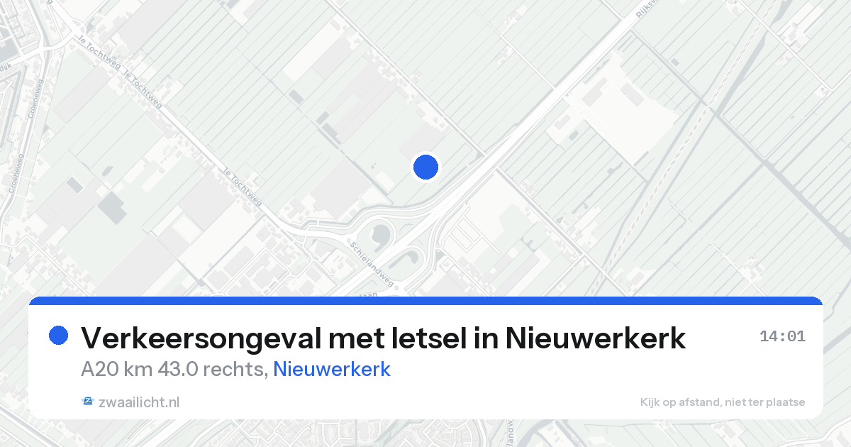 Verkeersongeval met letsel in Nieuwerkerk — 22 aug 2026