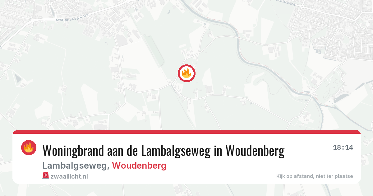 Woningbrand aan de Lambalgseweg in Woudenberg — 14 mei 2026