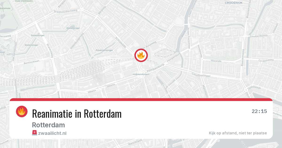Reanimatie in Rotterdam — 15 apr 2026