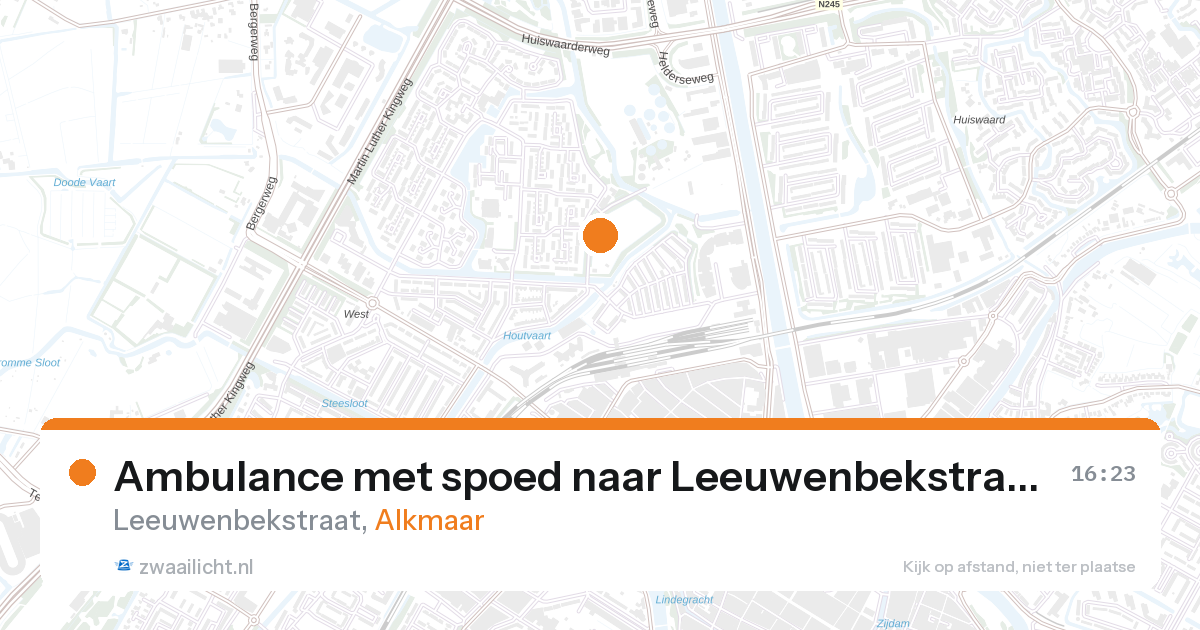 Ambulance met spoed naar Leeuwenbekstraat in Alkmaar — 28 aug 2026