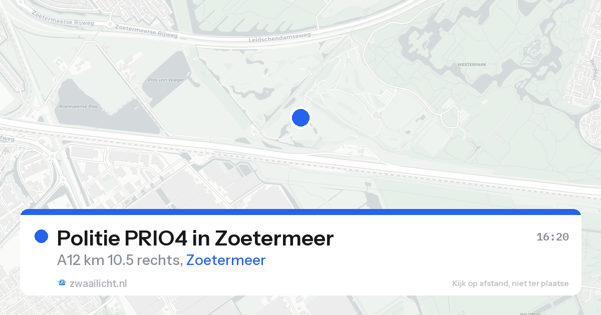 Politie PRIO4 in Zoetermeer — 18 aug 2026 | 🚨 Zwaailicht.nl
