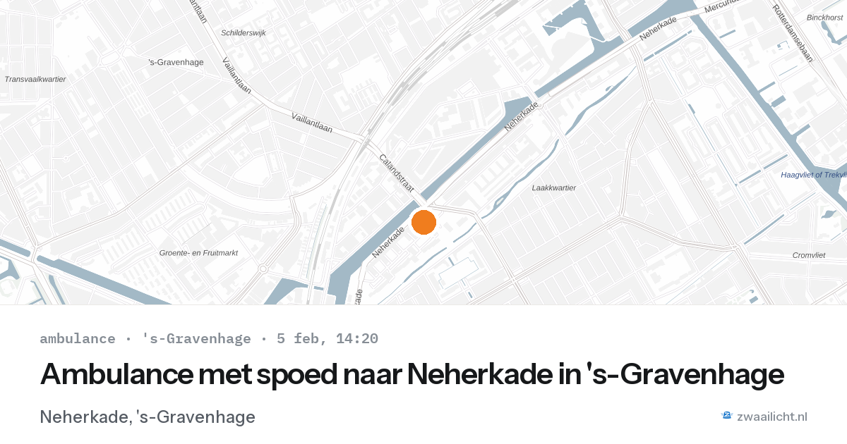 Ambulance met spoed naar Neherkade in 's-Gravenhage — 5 feb 2026