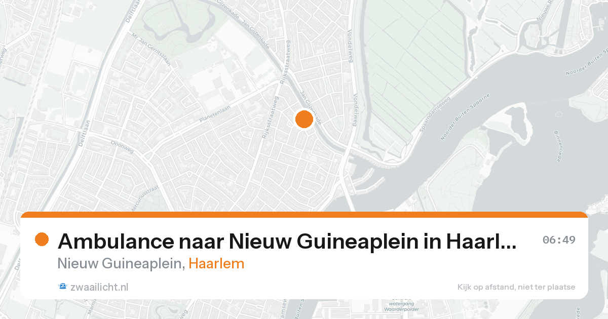 Ambulance naar Nieuw Guineaplein in Haarlem — 27 mei 2026