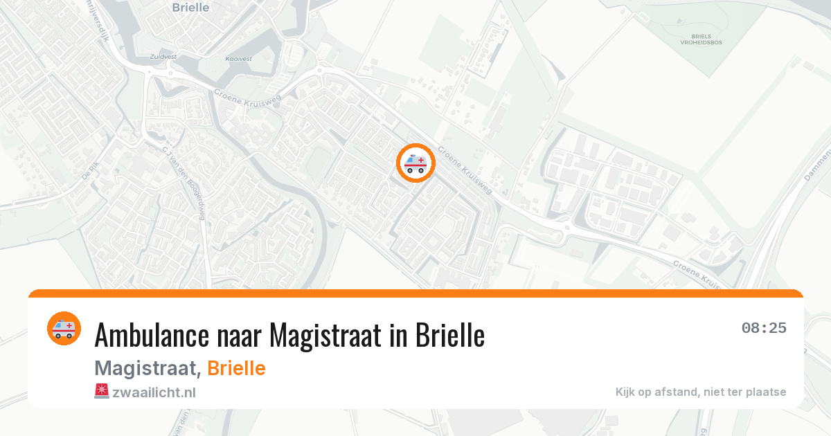 Ambulance naar Magistraat in Brielle — 14 mei 2026