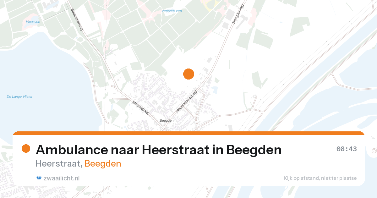 Ambulance naar Heerstraat in Beegden — 19 aug 2026