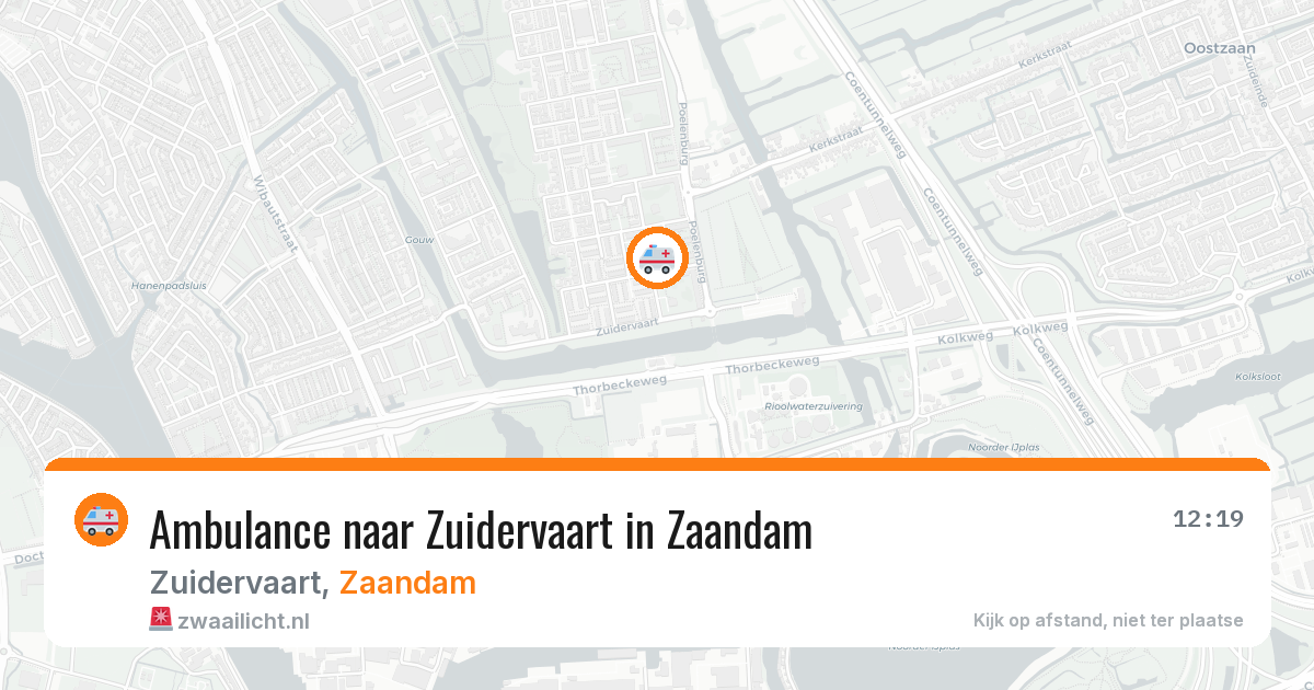 Ambulance naar Zuidervaart in Zaandam — 21 apr 2026
