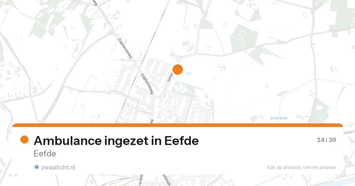 Ambulance ingezet in Eefde — 25 aug 2026