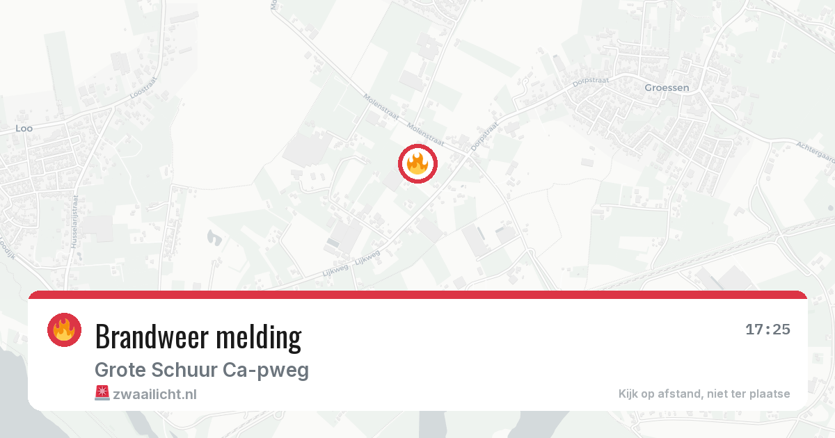 Brandweer melding — 19 jun 2026