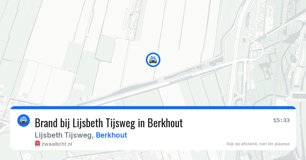 Brand bij Lijsbeth Tijsweg in Berkhout — 28 mrt 2026