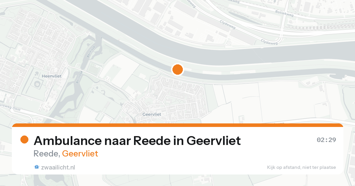 Ambulance naar Reede in Geervliet — 26 aug 2026