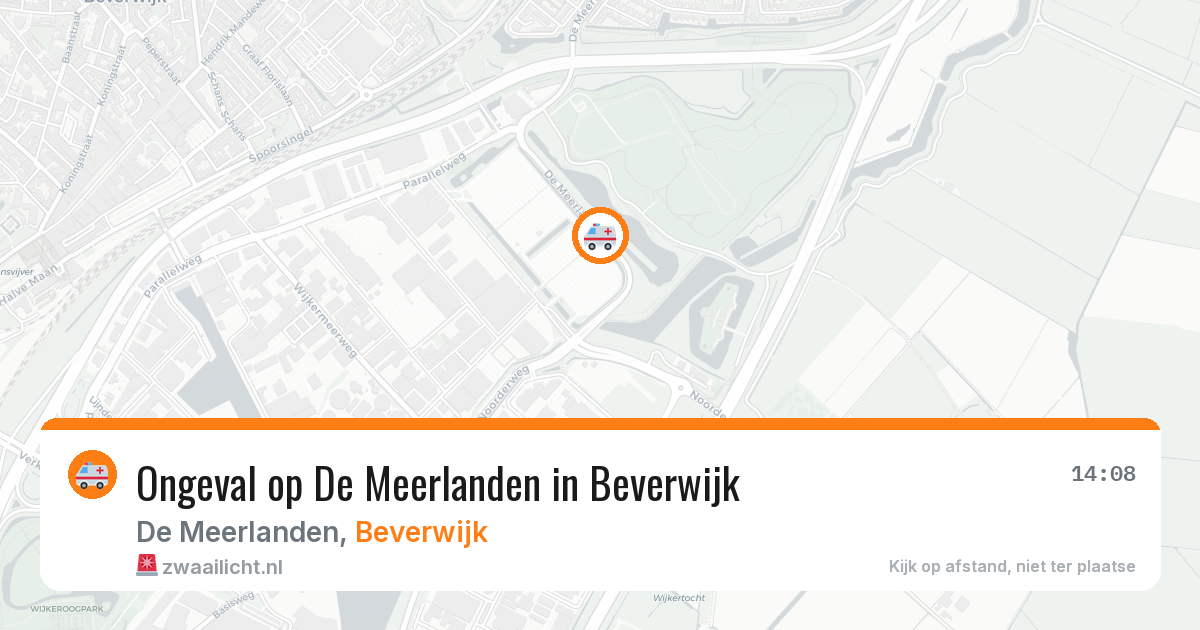 Ongeval op De Meerlanden in Beverwijk — 7 feb 2026