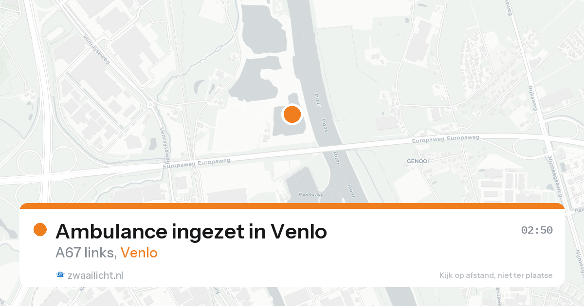 Ambulance ingezet in Venlo — 17 aug 2026