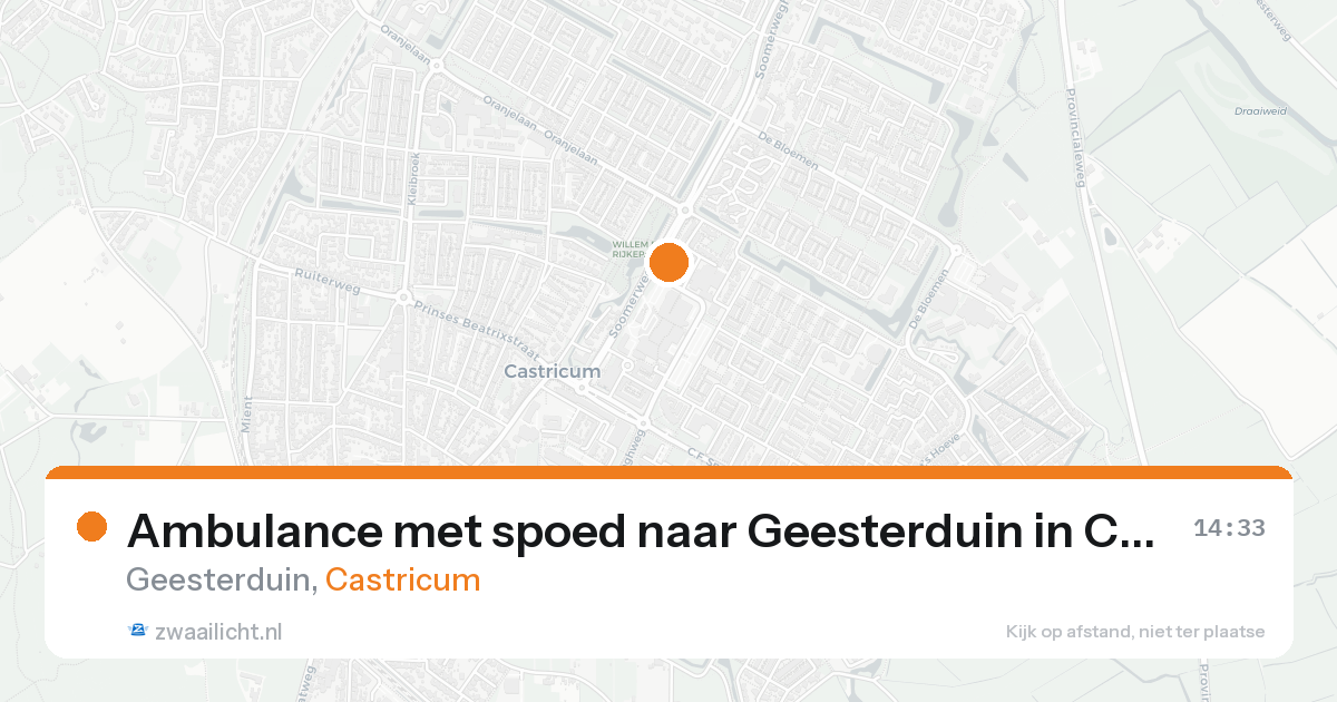 Ambulance met spoed naar Geesterduin in Castricum — 31 jan 2026