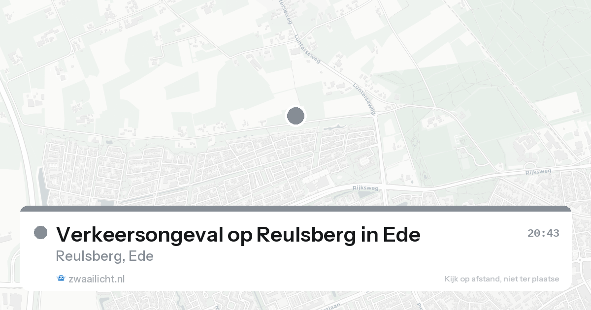 Verkeersongeval op Reulsberg in Ede — 31 mei 2026