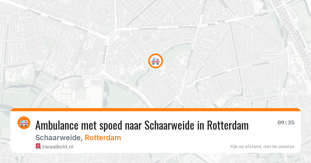 Ambulance met spoed naar Schaarweide in Rotterdam — 27 mrt 2026