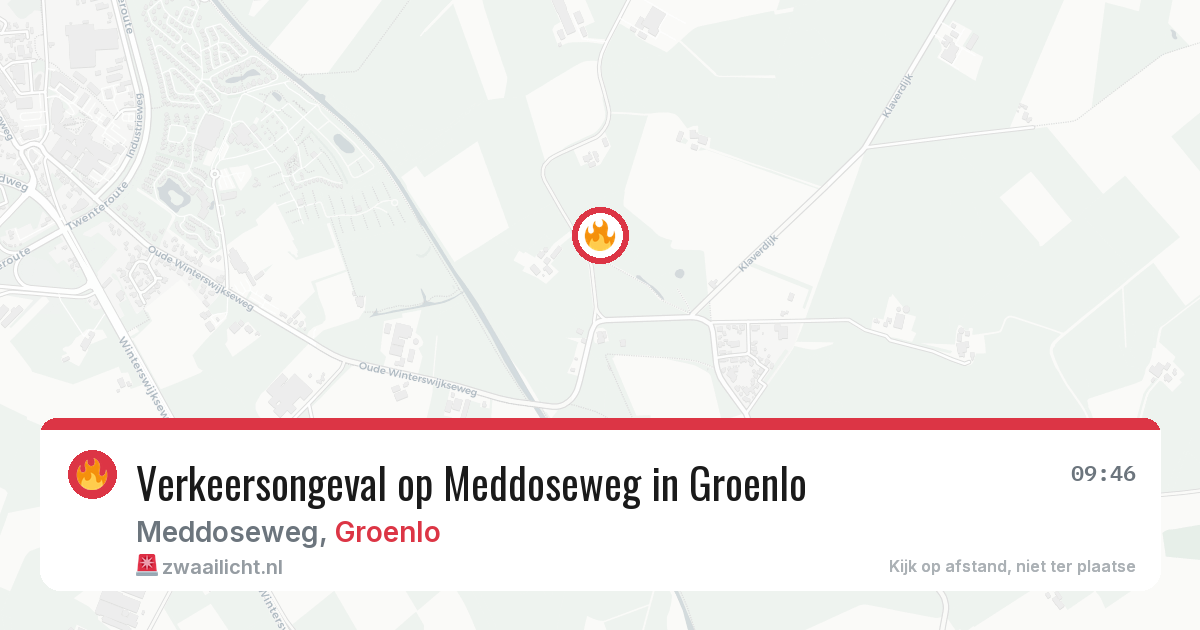 Verkeersongeval op Meddoseweg in Groenlo — 29 jan 2026