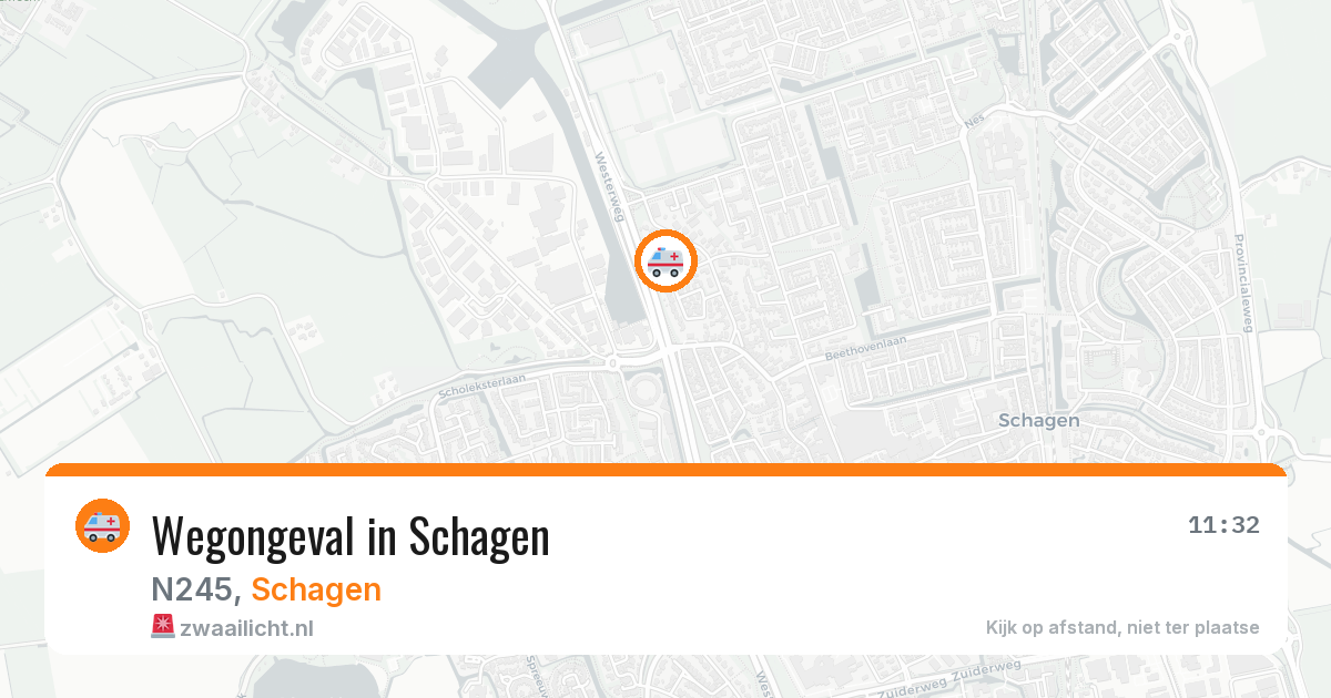 Wegongeval in Schagen — 23 jan 2026