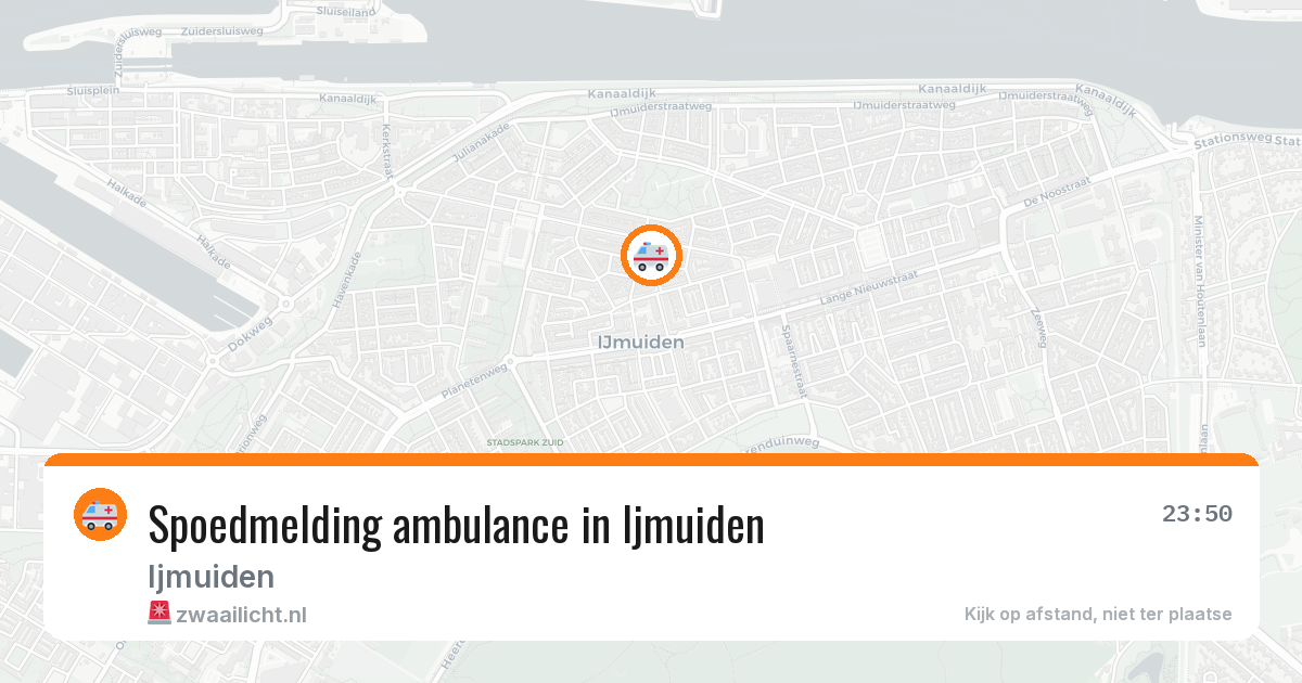 Spoedmelding ambulance in Ijmuiden — 23 jun 2026
