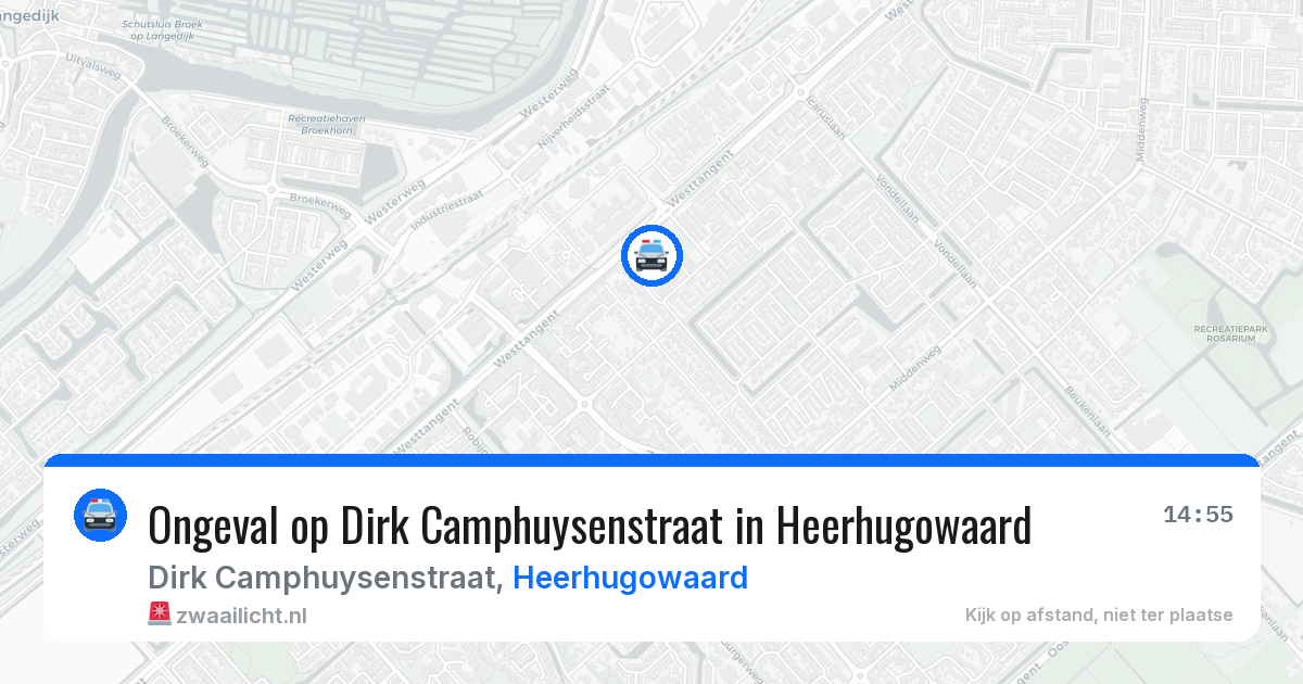 Ongeval op Dirk Camphuysenstraat in Heerhugowaard — 18 mrt 2026