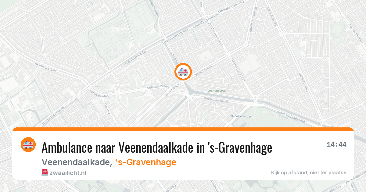 Ambulance naar Veenendaalkade in 's-Gravenhage — 18 mrt 2026