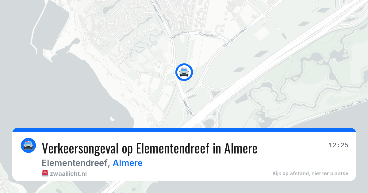 Verkeersongeval op Elementendreef in Almere — 2 mei 2026